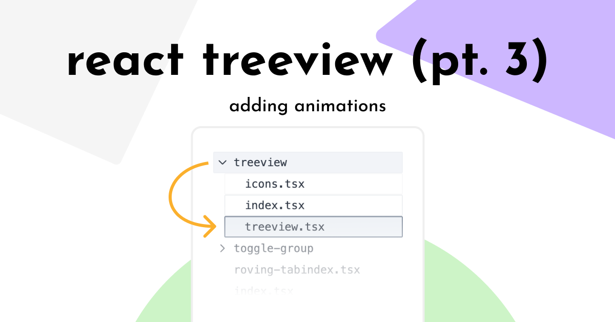 React treeview component (pt. 3)